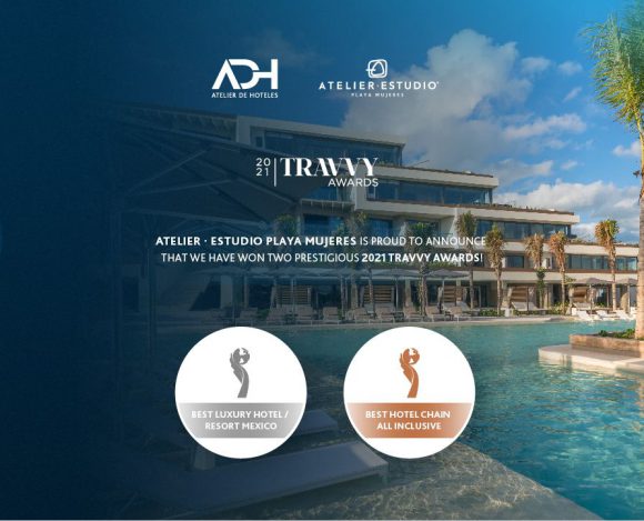 Atelier Playa Mujeres and ATELIER de Hoteles win two titles in silver and bronze as the best all-inclusive and luxury hotel chain in Mexico.